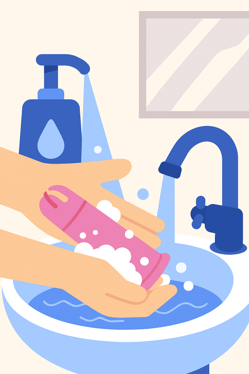 Menstrual Disc Applicator - Washing