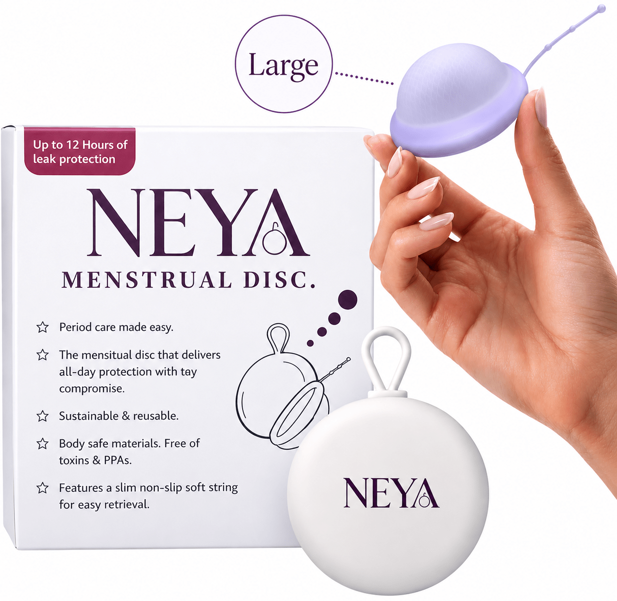 NEYA Large Reusable Menstrual Disc